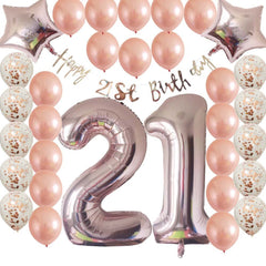 Ultimate 21st Rose Gold Birthday Pack 21