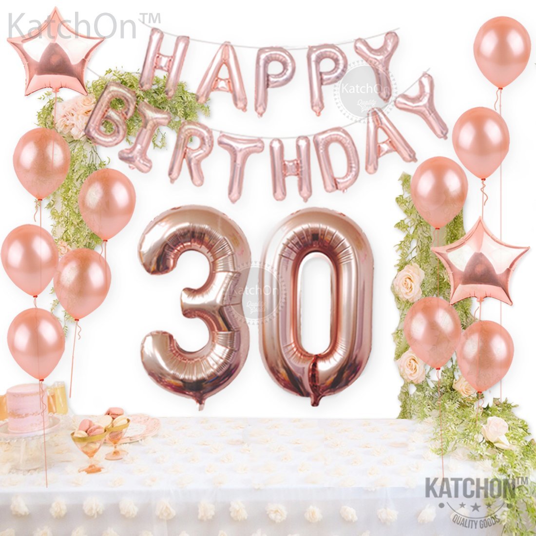 Ultimate 30th Rose Gold Birthday Pack 30
