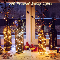 3 x 10m USB Powered LED String Copper Wire Fairy Lights