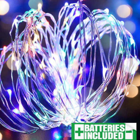 LED String Battery Powered Copper Wire Fairy Lights