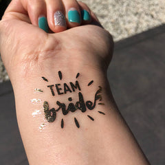 Hens Team Bride Temporary Tattoos
