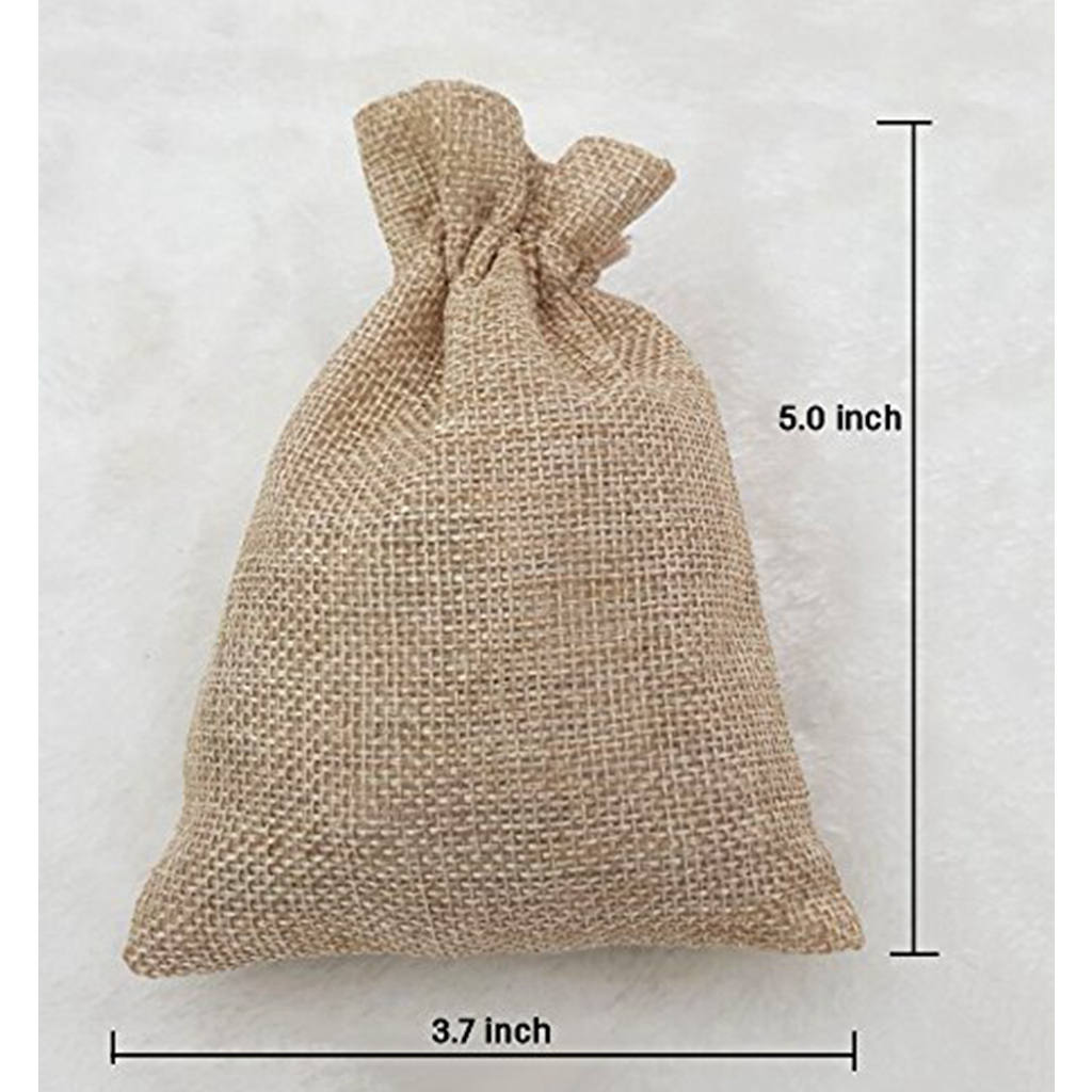 50 x Hessian Wedding Favour Favor Bags