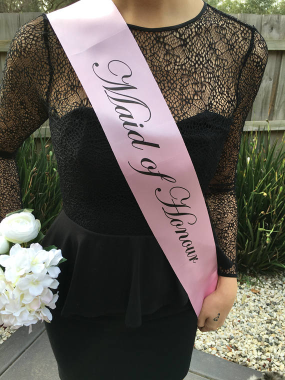 BABY PINK Hens Sash - Hen Sash - Bride To Be Sash - Bridal Shower - Engagement- Hen Party- Bachelorette - Bride- Bridesmaid - Team Bride