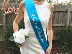 BABY BLUE Hen's Party Sash