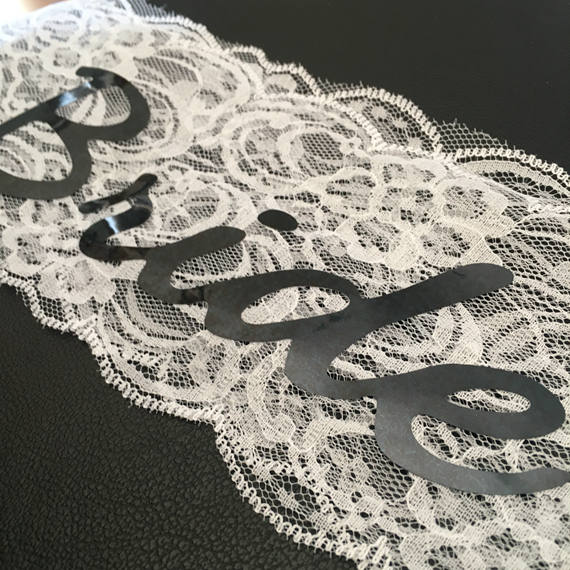LACE Bride to Be Sash