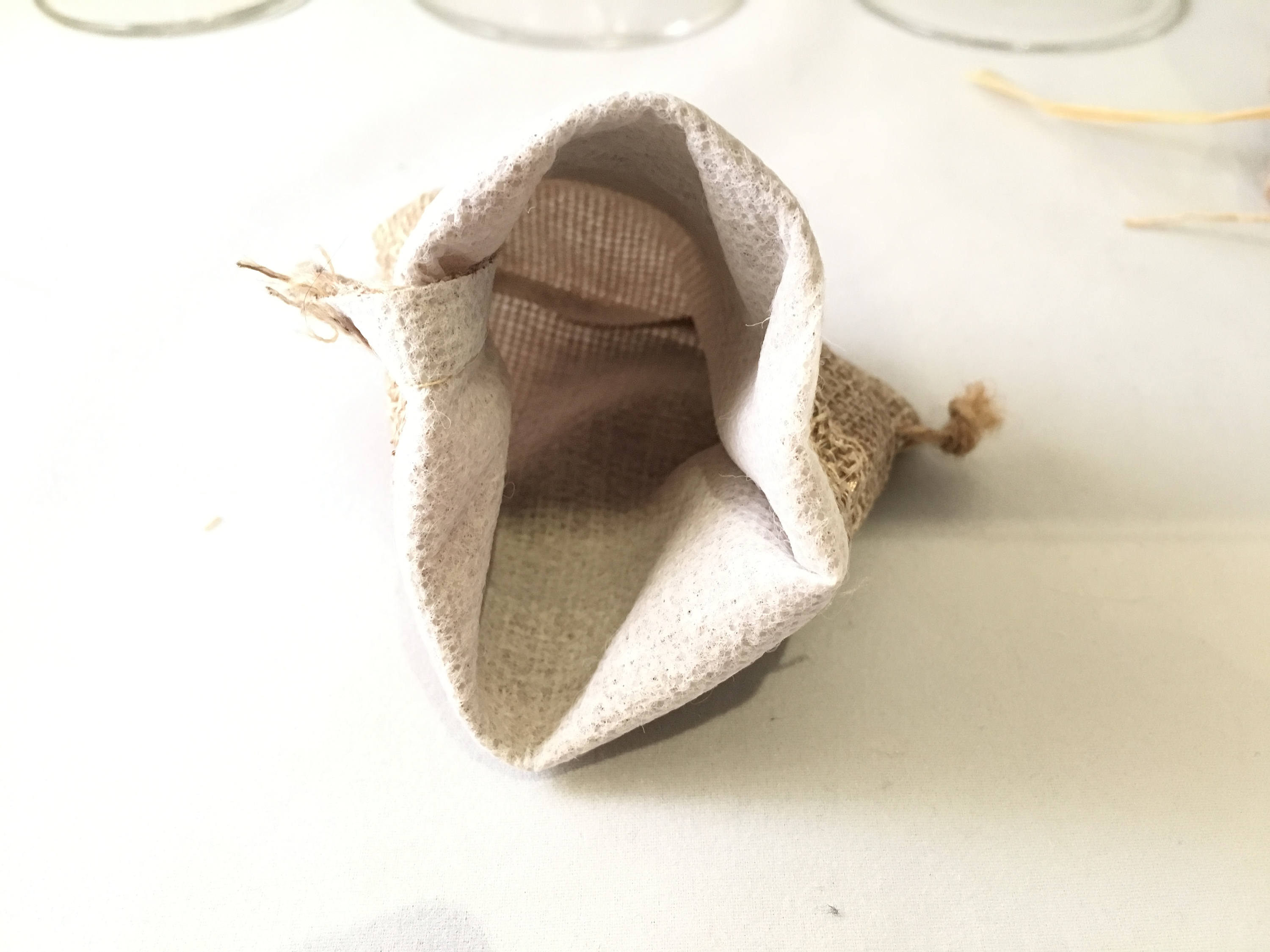 50 x Hessian Wedding Favour Favor Bags