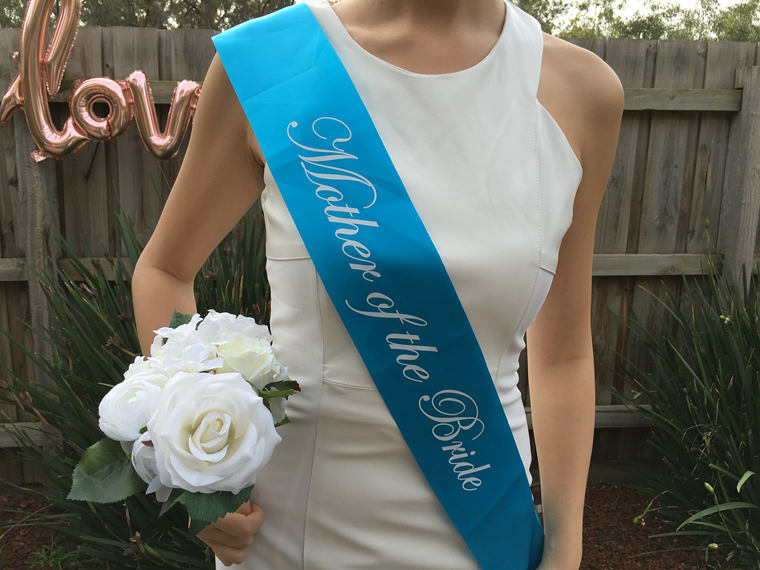BABY BLUE Hen's Party Sash
