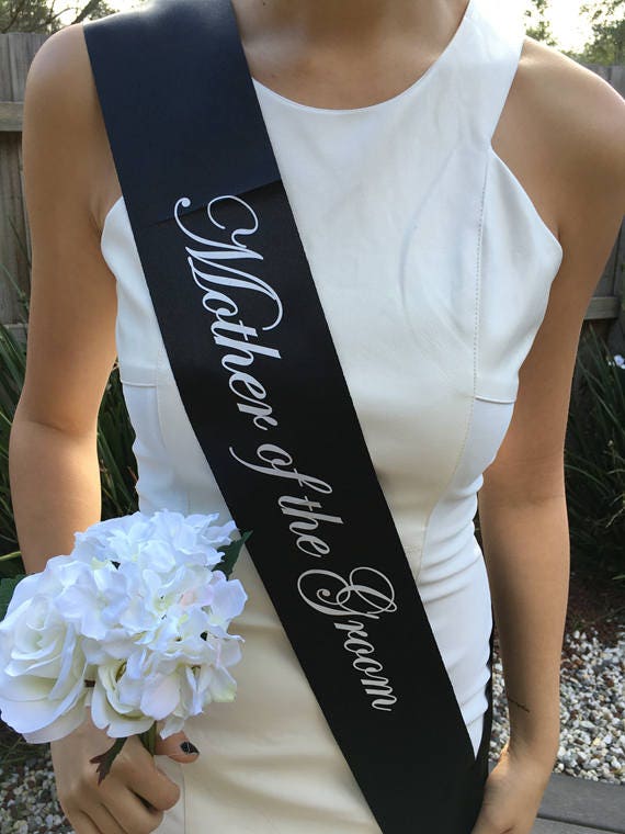 BLACK WHITE Hens Sash - Hen Sash - Bride To Be Sash - Bridal Shower - Engagement- Hen Party- Bachelorette - Bride- Bridesmaid - Team Bride