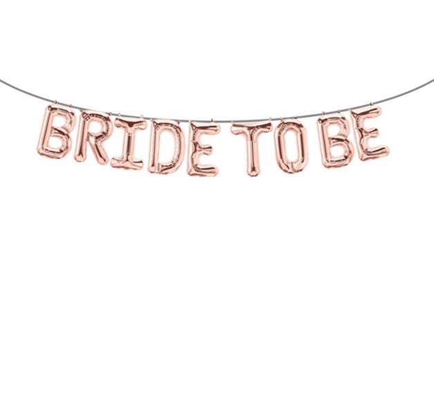 16" BRIDE TO BE Rose Gold / Gold / Silver Foil Balloon For Hens Party Engagement Hen Party Bridal Shower Kitchen Tea