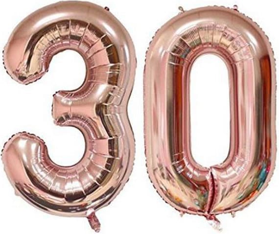 Happy 30th Rose Gold Birthday Pack 30 Thirtieth Garland Balloons Decorations Dirty Thirty Party Happy Birthday