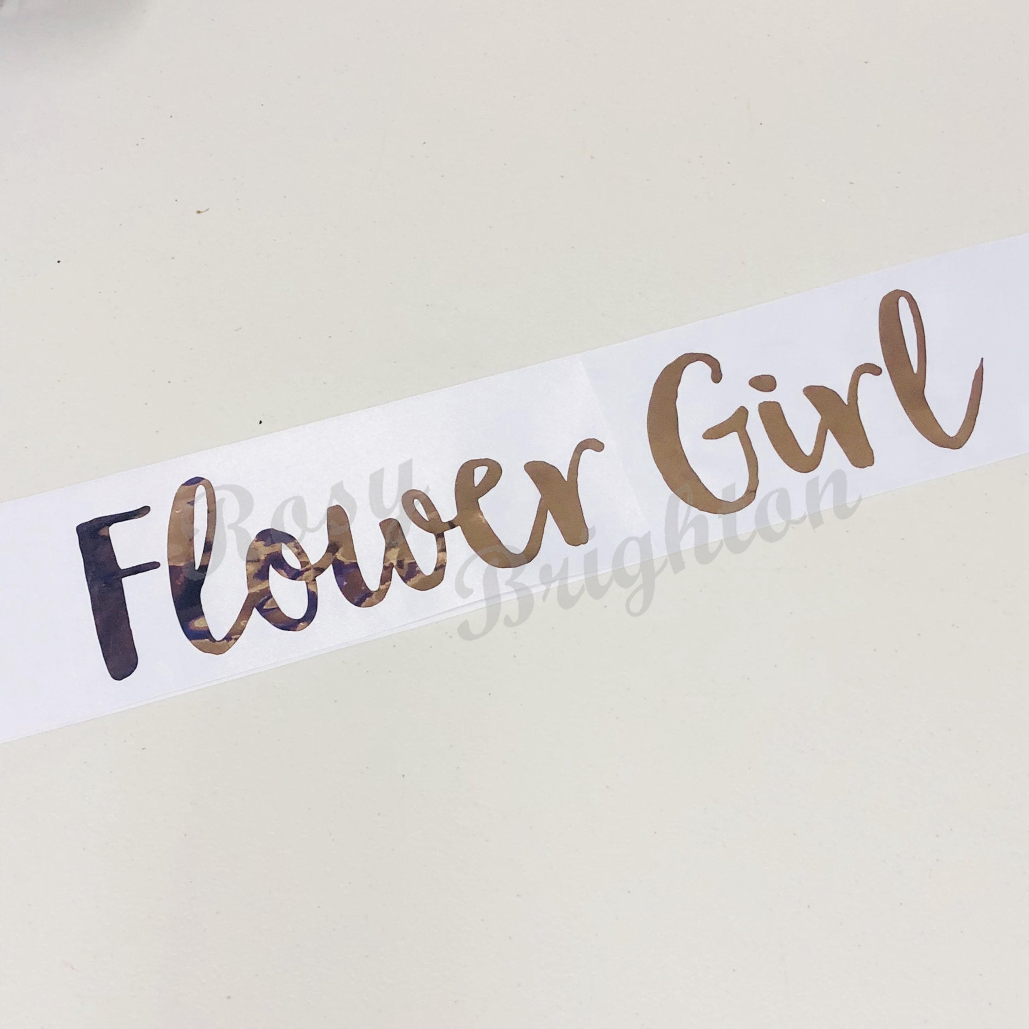 Personalised White Rose Gold Hens Sash - Hen Sash - Bride To Be Sash - Bridal Shower - Engagement- Hen Party- Bachelorette Bride Team Bride