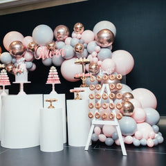 Balloon Garland Arch Pack | Macaroon | Rose Gold | | Blue  | Pink Ultimate Pack 170 Balloons Party Wedding Baby Shower Birthday Event Decor