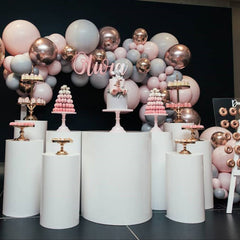 Balloon Garland Arch Pack | Macaroon | Rose Gold | | Blue  | Pink Ultimate Pack 170 Balloons Party Wedding Baby Shower Birthday Event Decor