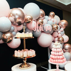 Balloon Garland Arch Pack | Macaroon | Rose Gold | | Blue  | Pink Ultimate Pack 170 Balloons Party Wedding Baby Shower Birthday Event Decor