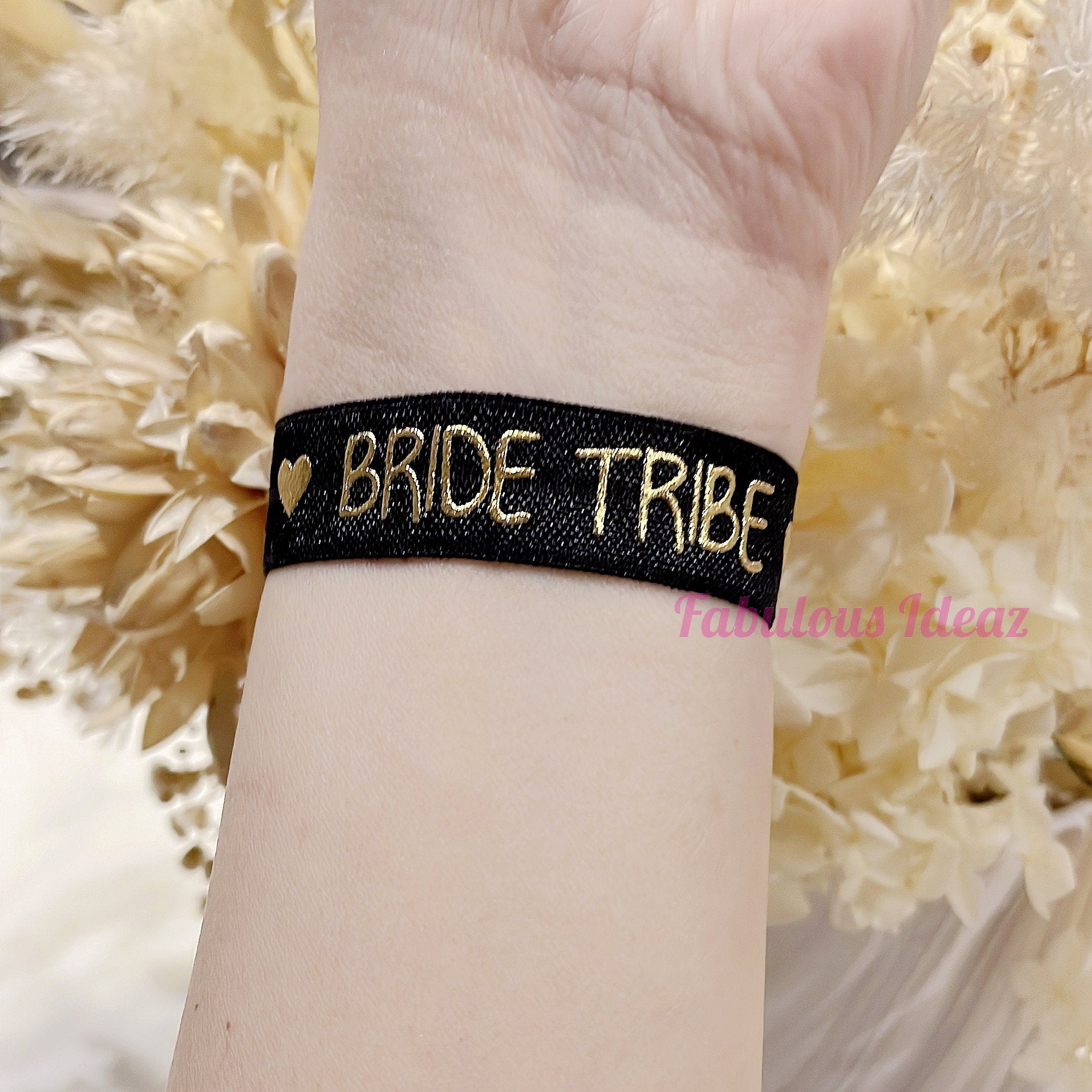 Team Bride Wristbands, Bride Tribe Wrist Band, Hen Party Wristbands, Team Bride Hair Ties, Hen Party Hair Ties, Bachelorette Party Wristband