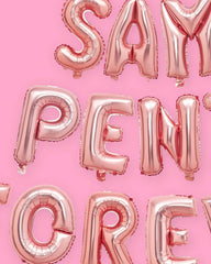 SAME PENIS FOREVER Rose Gold Foil Balloon 16" For Hens Party Engagement Hen Party Bridal Shower Kitchen Tea