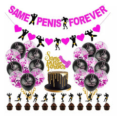 Ultimate SAME PENIS FOREVER Bunting Banner Pack Hens Night Bachelorette