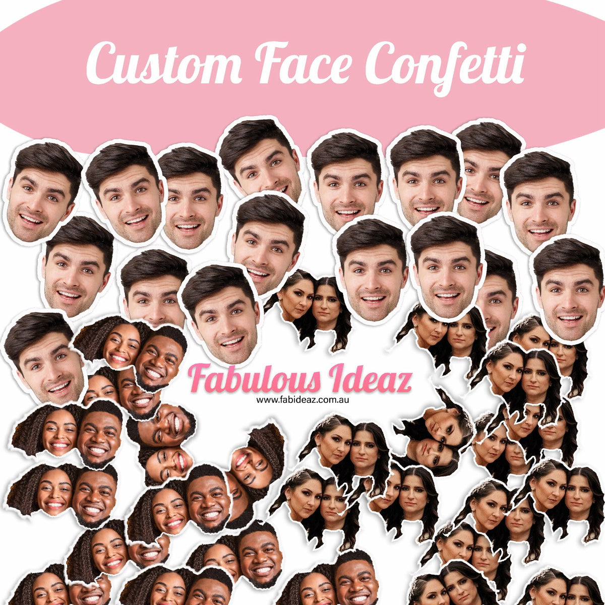Face Confetti Sticker Bachelorette Party Table Decor