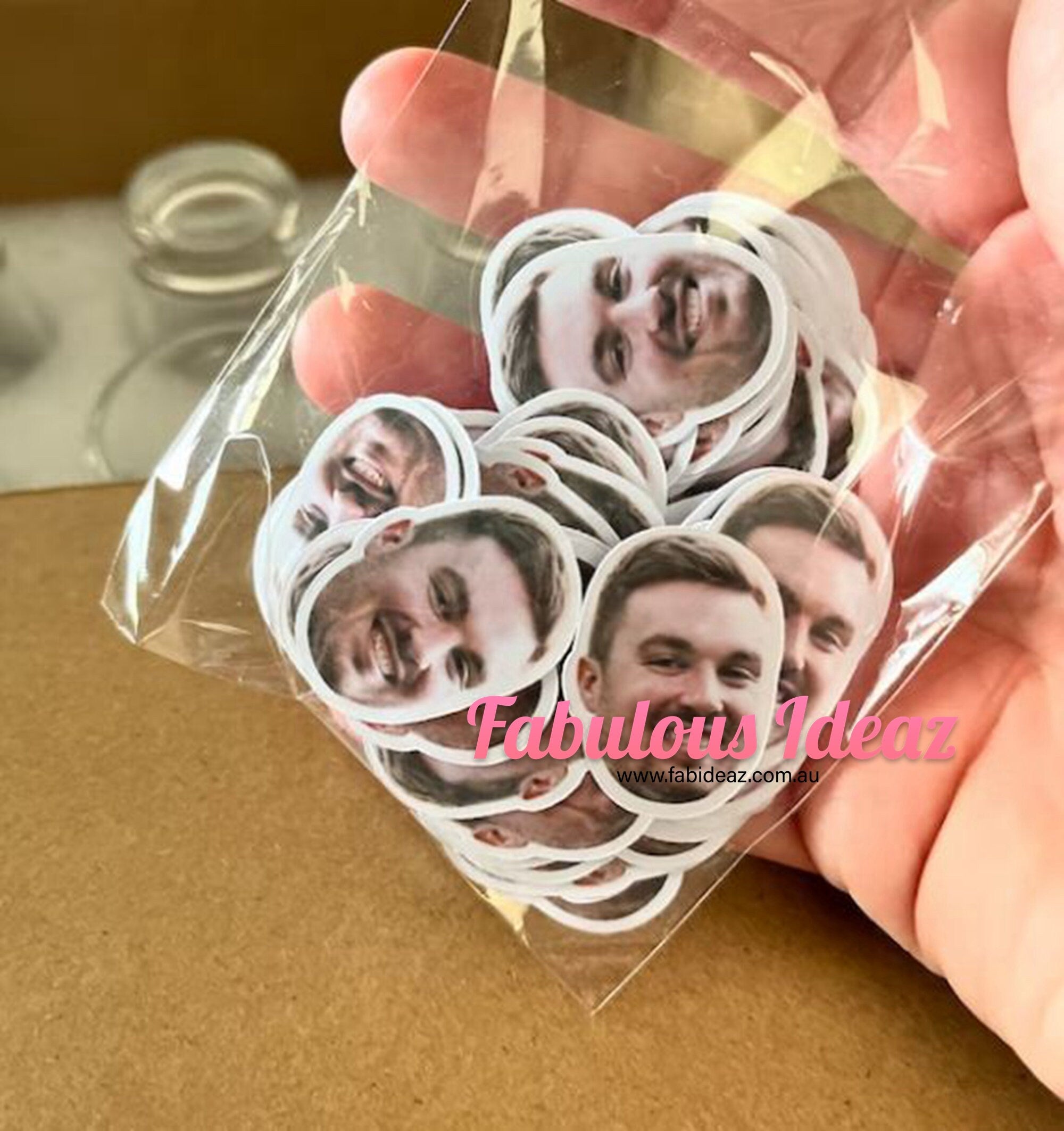 Face Confetti Sticker Bachelorette Party Table Decor