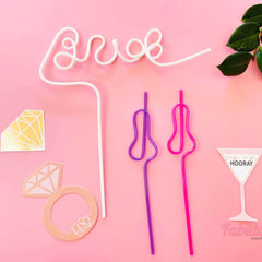 Bride Straw | Bachelorette Party Willy Straw | Bridal Shower, Bride Gifts | Beach Pool Favors Accessories Decorations Supplies