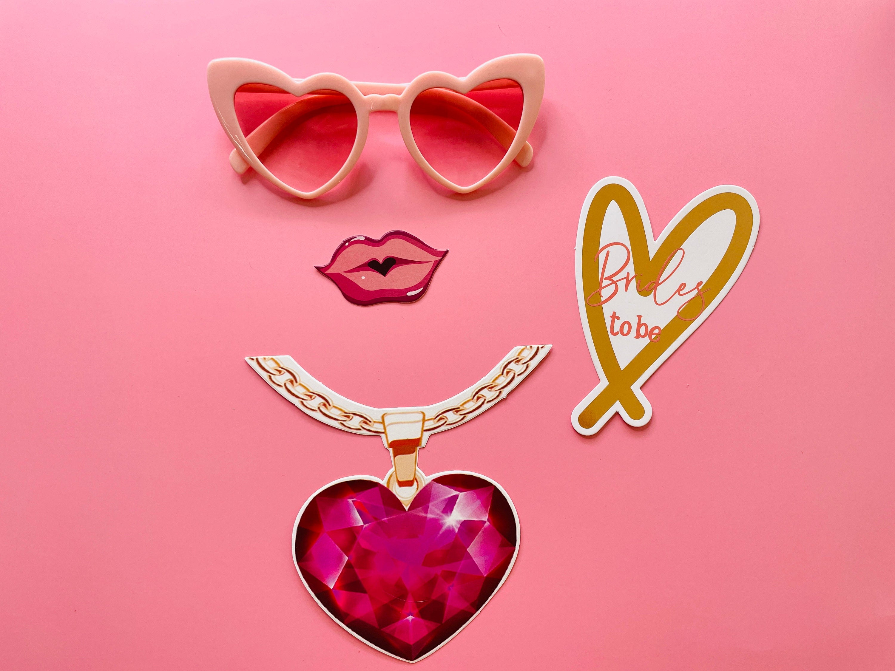 Groovy Hen Party Heart Shaped Sunglasses for Hen Do Bachelorette Night, Bridesmaid Proposal Gift,  Bridesmaids Gifts, Party Souvenirs