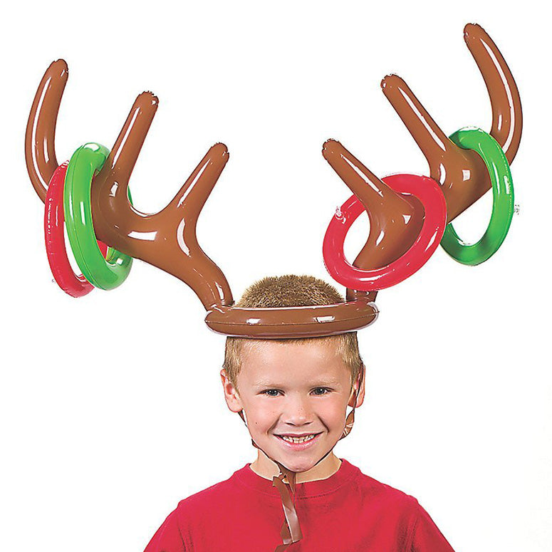 Inflatable Reindeer Antler Ring Toss Game Christmas Holiday Party Game