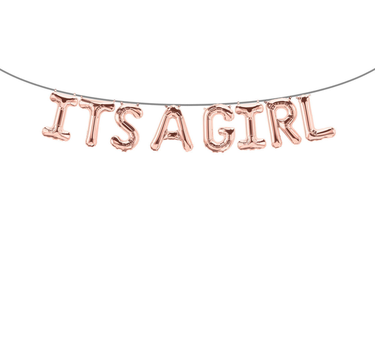 ITS A GIRL Rose Gold Foil Balloon 16" For Baby Shower Gender Reveal